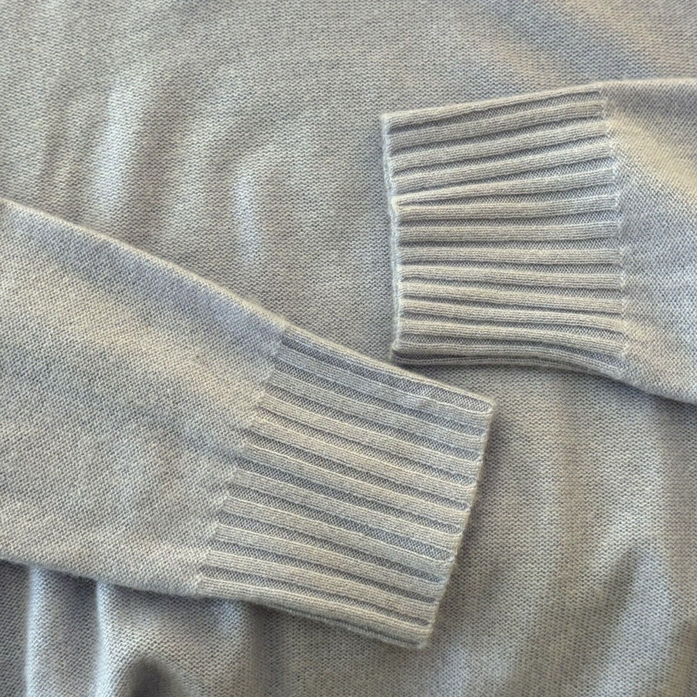 Pilcro Anthropologie ANGIE Seamed 100% Cashmere Knit Sweater Sz Small Lavender - Picture 9 of 14
